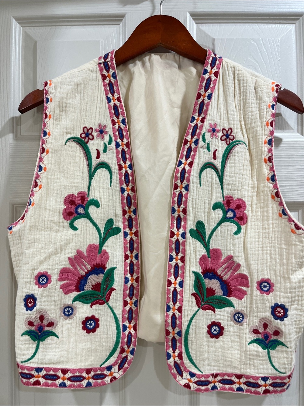 Embroidered vest